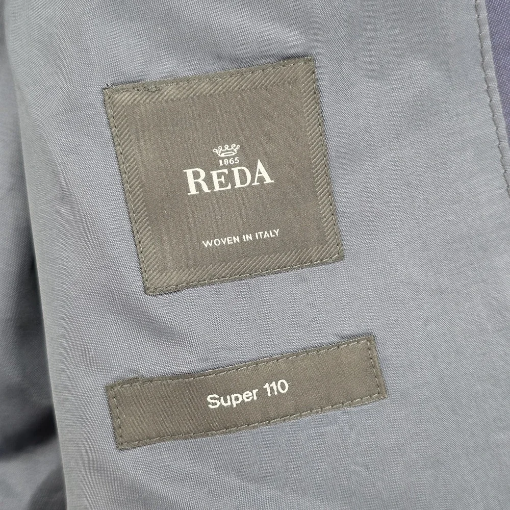Hugo Boss Reda Super 110 Wool Blazer Jacket Mens 38S Navy Blue Sport Coat Italy